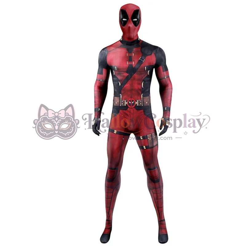 Deadpool 3 Jumpsuit Wade Wilson Red Cosplay Costume - Image 2