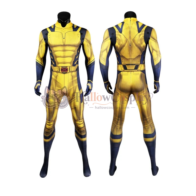 Wolverine Jumpsuit Deadpool 3 Yellow Cosplay Costumes - Image 2