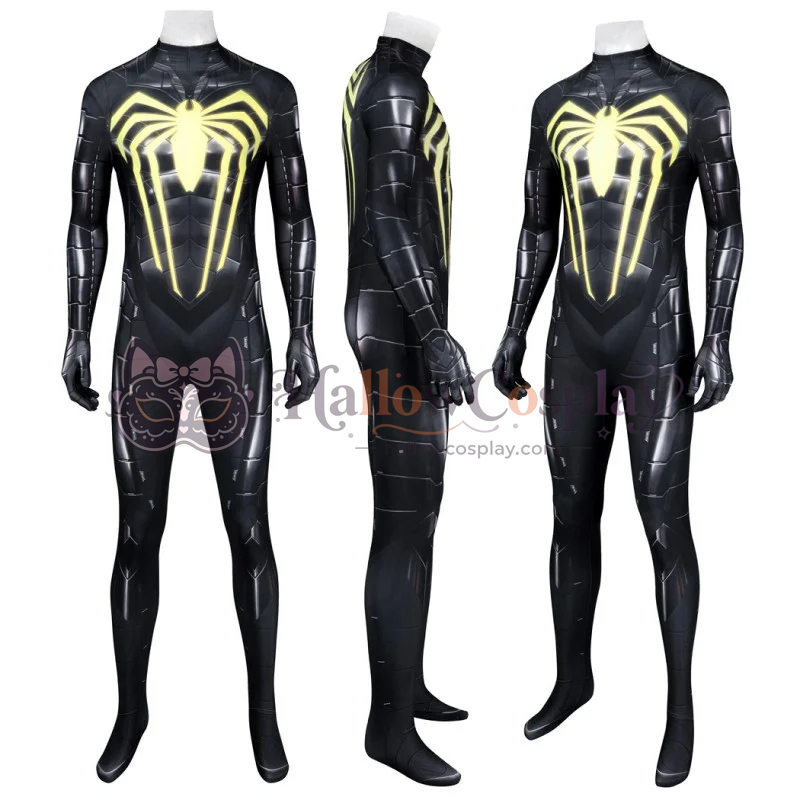 Anti-Ock Suit PS4 Peter Parker Spider Jumpsuit Cosplay Costume - Image 4