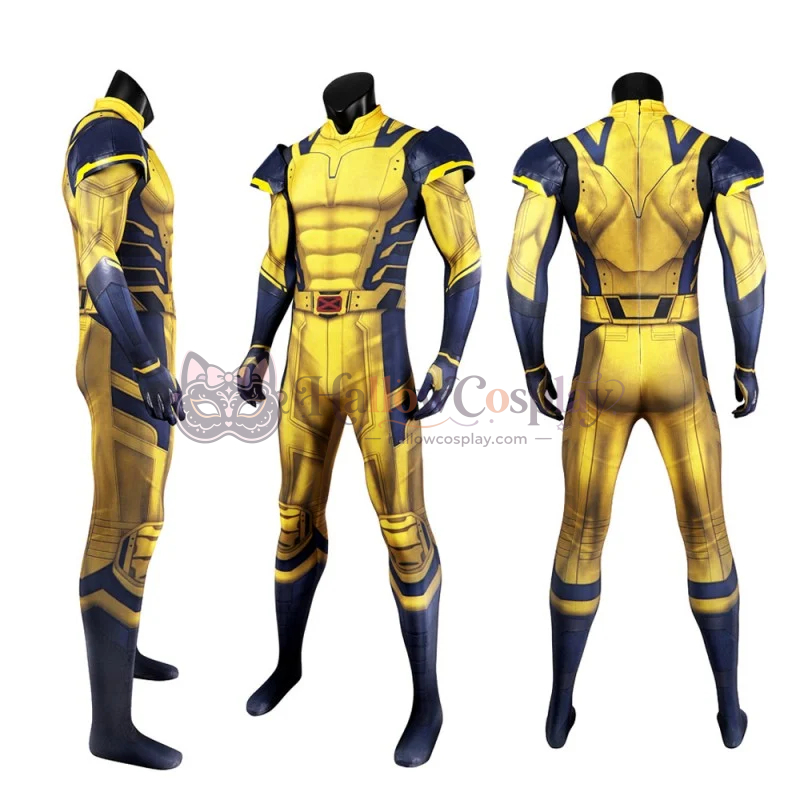 Wolverine Jumpsuit Deadpool 3 Yellow Cosplay Costumes - Image 3