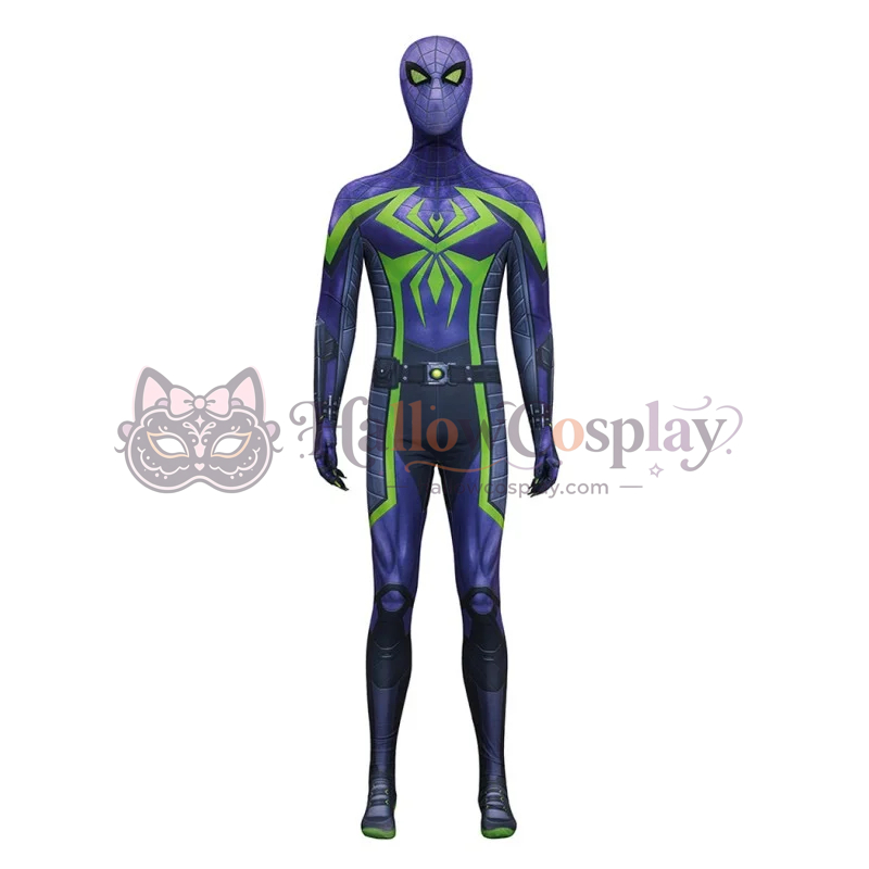 Purple Reign Suit Spider-Man 2 Miles Morales Costume - Image 11