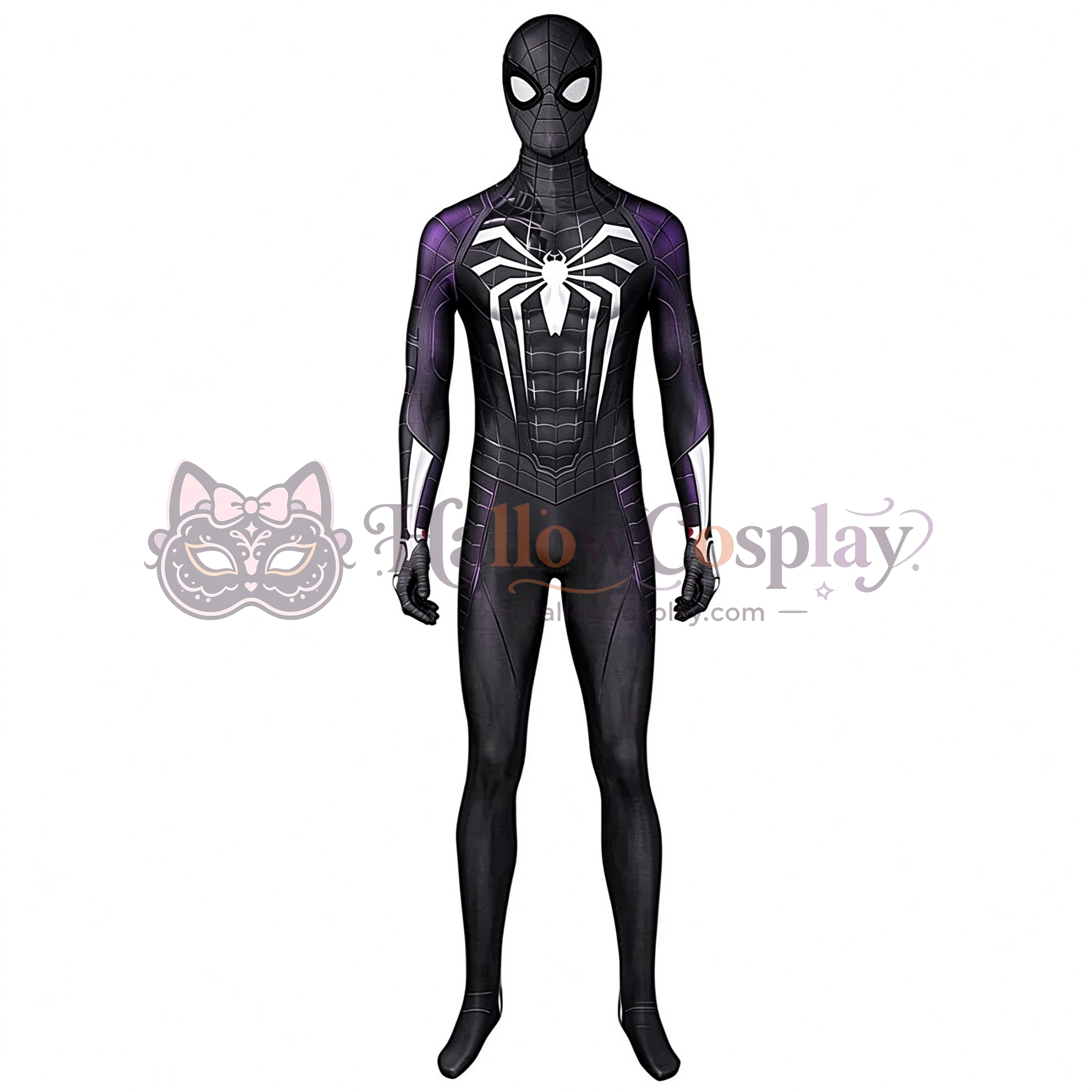 Spider Miles Morales Suit Venom Black Cosplay Costume - Image 2