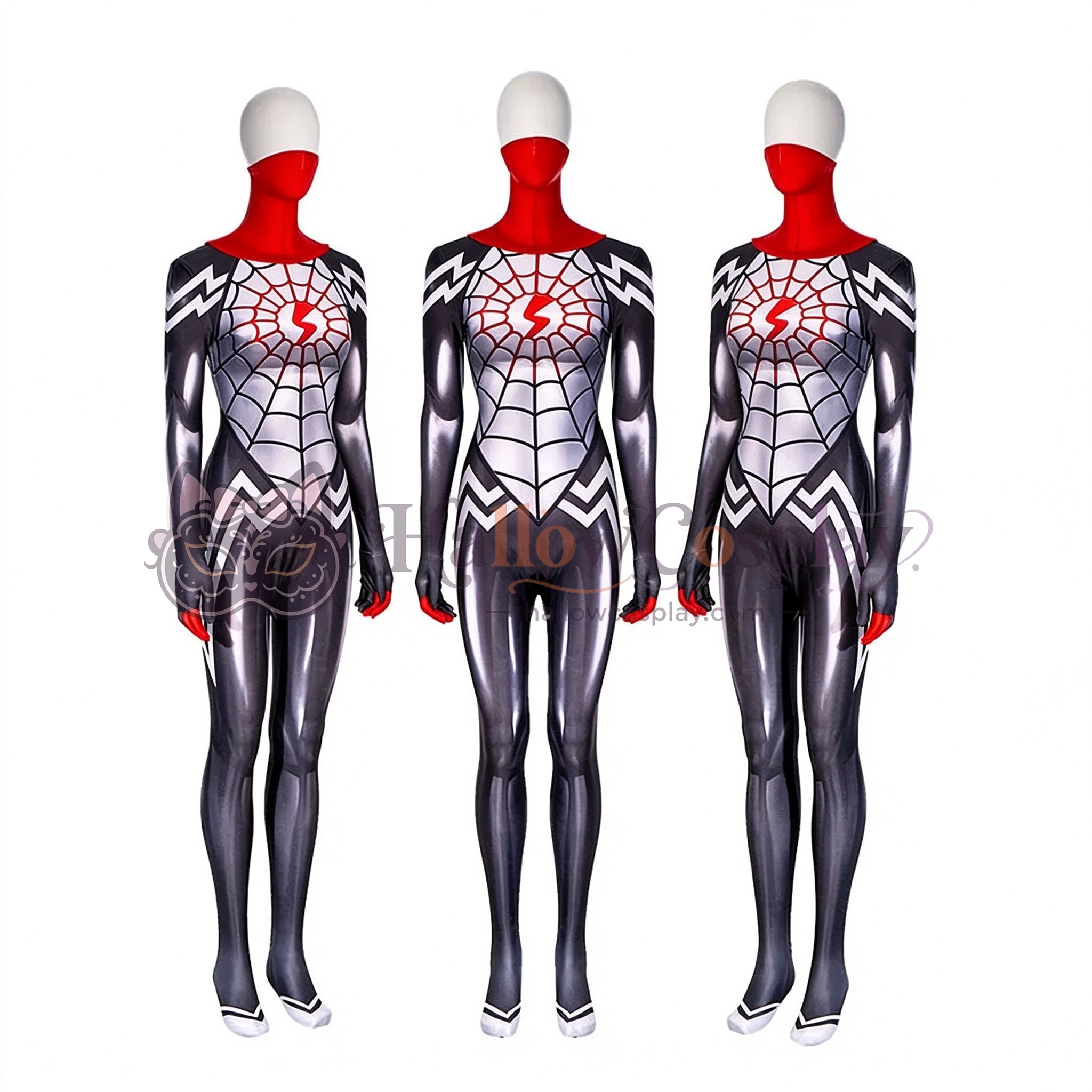 Silk Cindy Moon Cosplay Costume Women Spider-Man Jumpsuit - Image 11