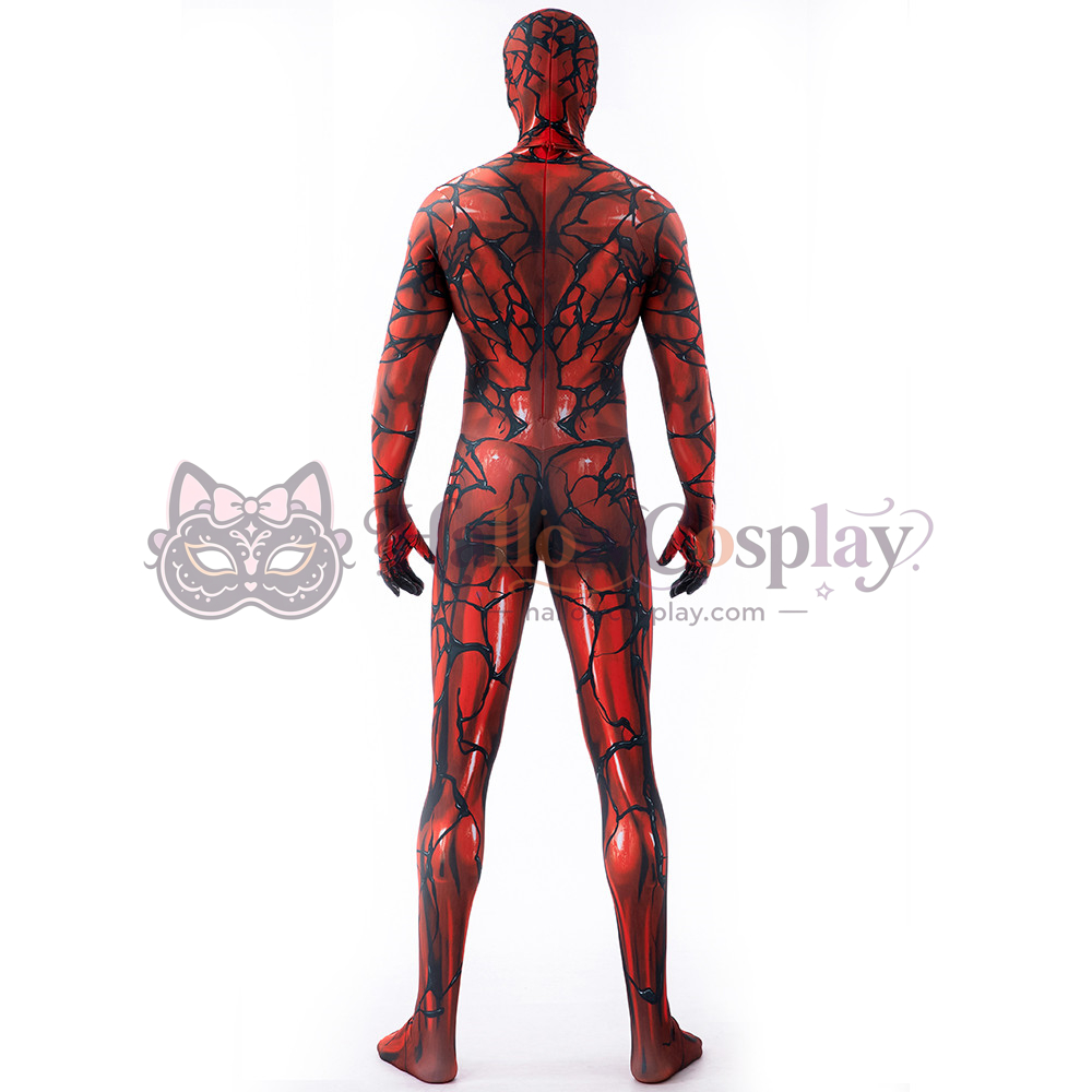 Red Venom Symbiote Zentai Halloween Cosplay Bodysuit - Image 2