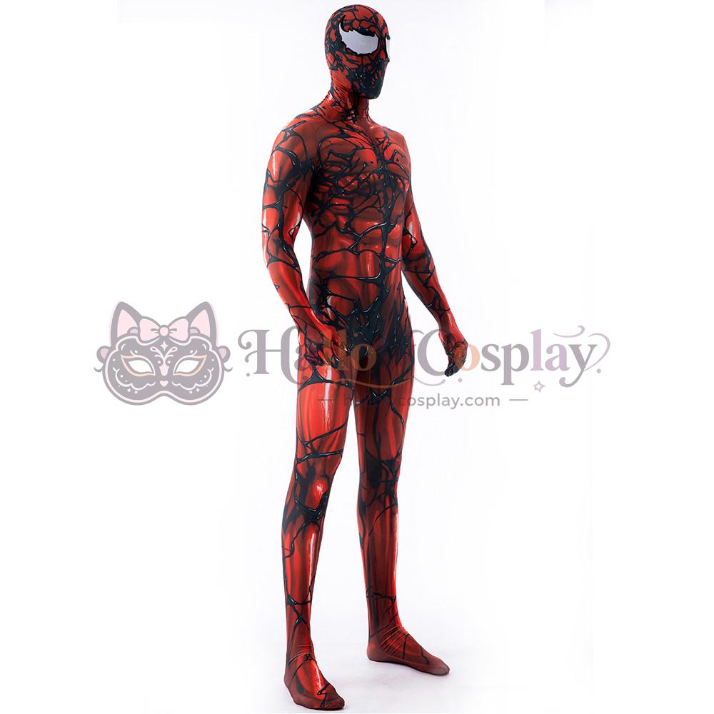 Red Venom Symbiote Zentai Halloween Cosplay Bodysuit - Image 5
