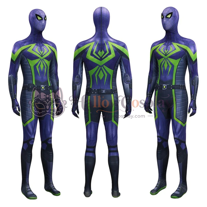 Purple Reign Suit Spider-Man 2 Miles Morales Costume - Image 10
