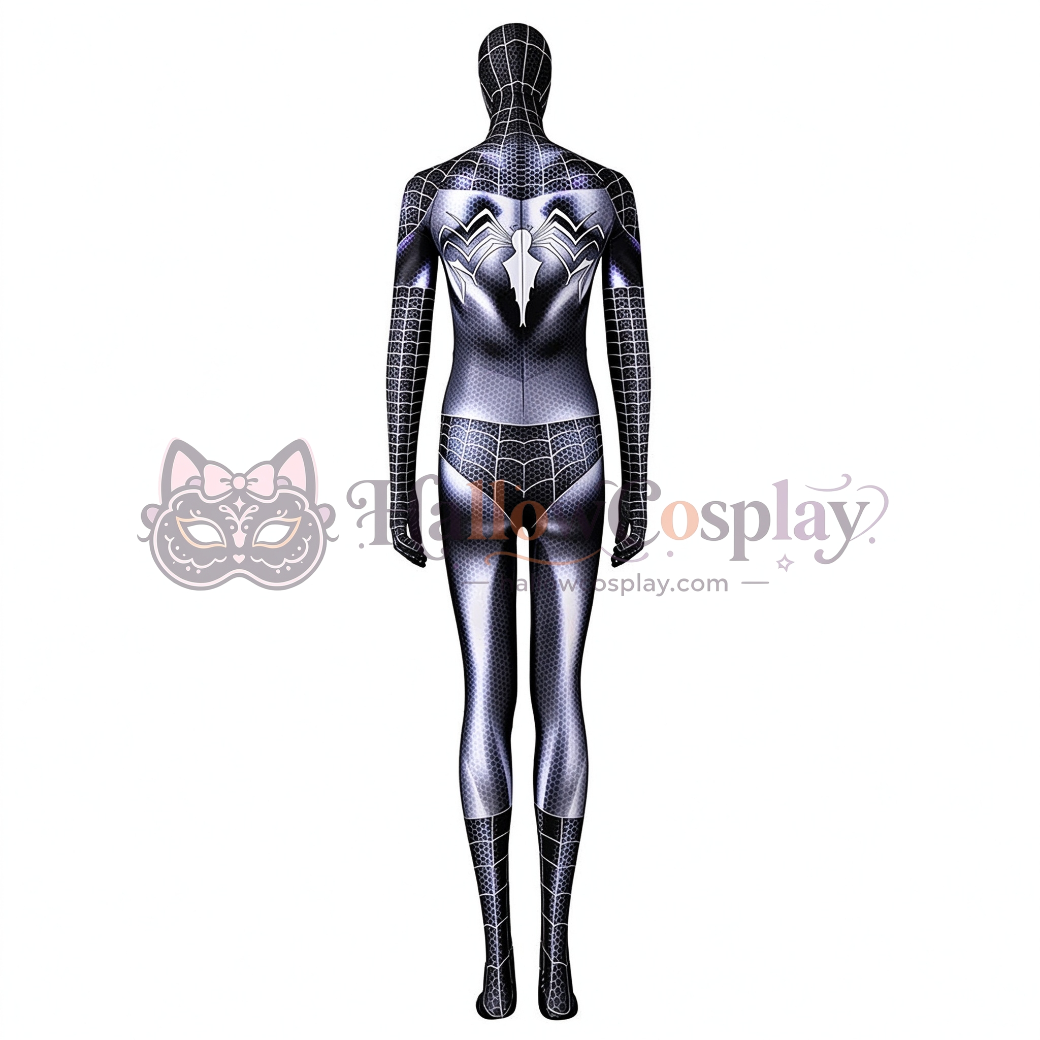 Spider Girls Jumpsuit Venom Black Cat Woman Cosplay Costume - Image 3