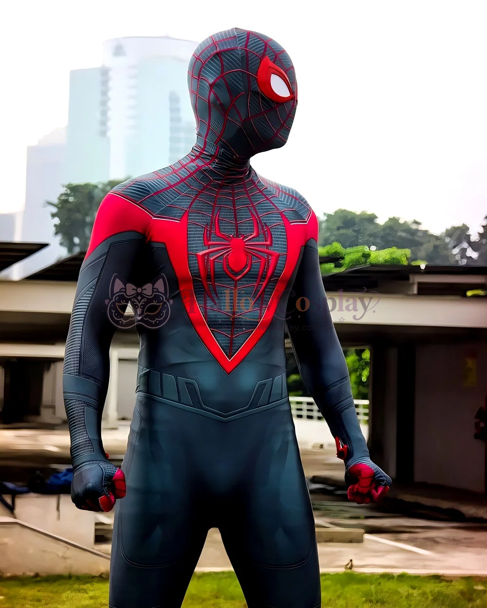 Miles Morales PS5 Spider Halloween Cosplay Bodysuit - Image 5