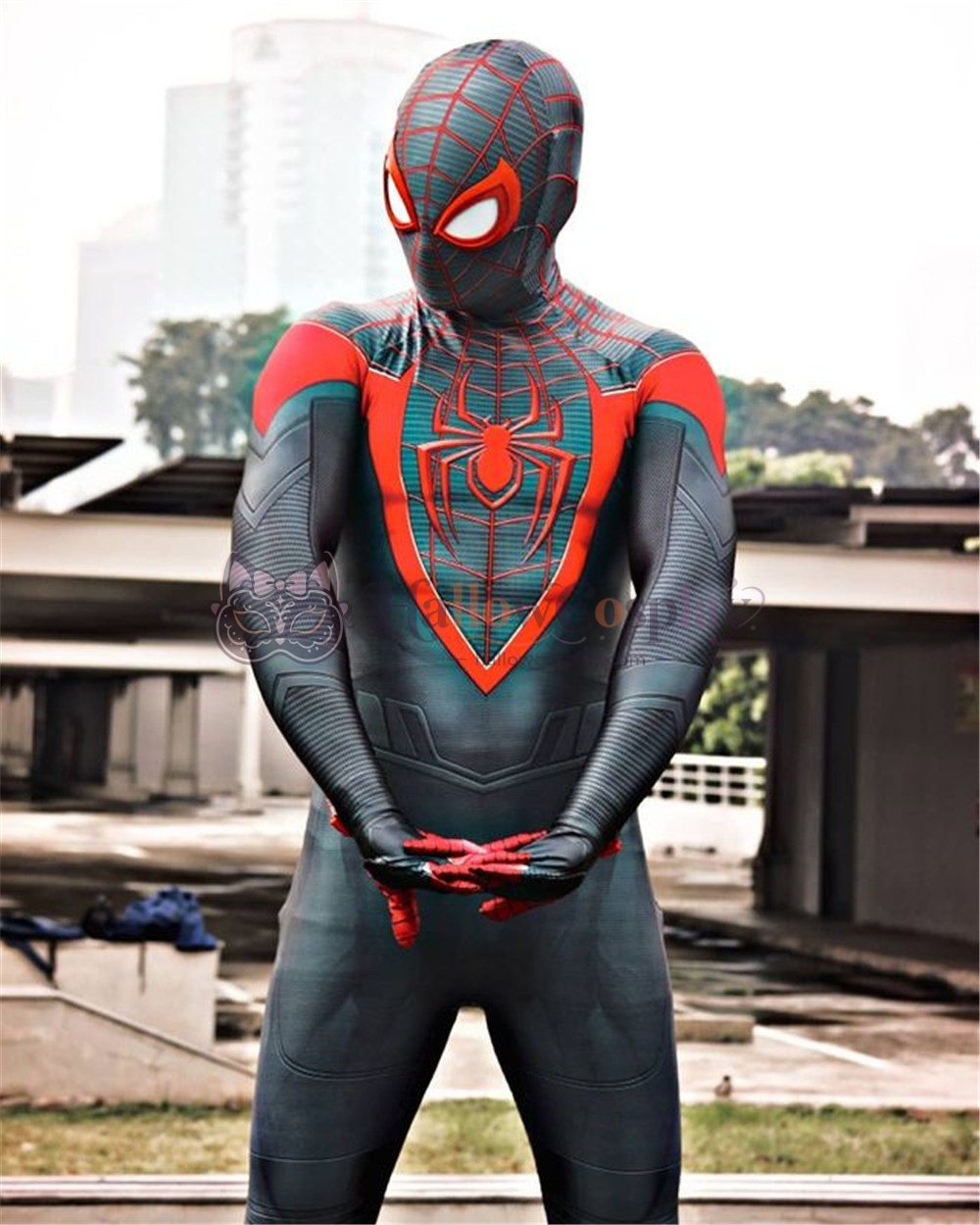 Miles Morales PS5 Spider Halloween Cosplay Bodysuit - Image 6