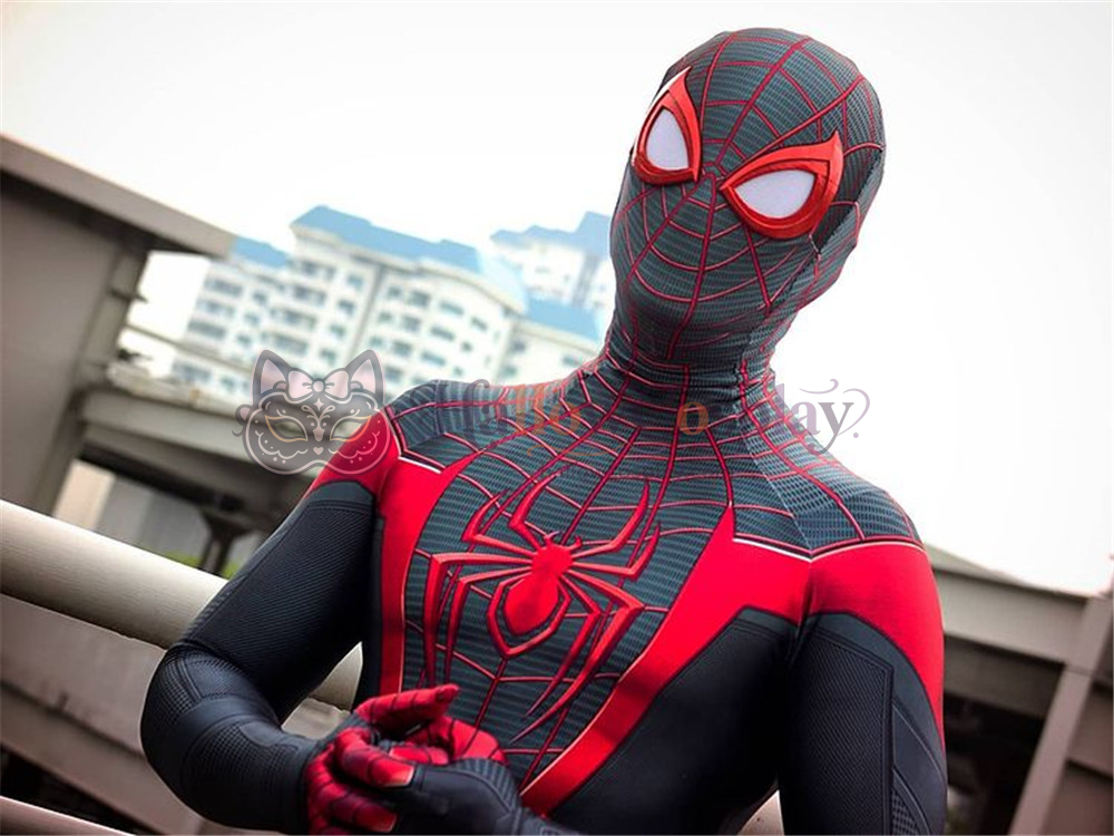 Miles Morales PS5 Spider Halloween Cosplay Bodysuit - Image 3