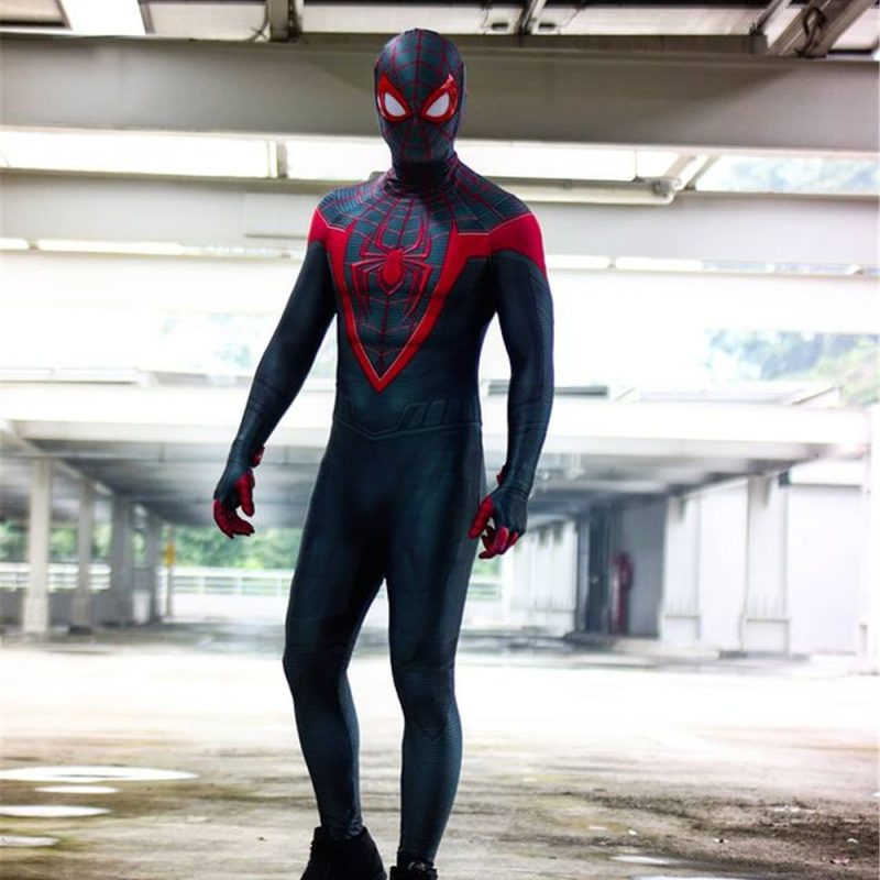 Miles Morales PS5 Spider Halloween Cosplay Bodysuit