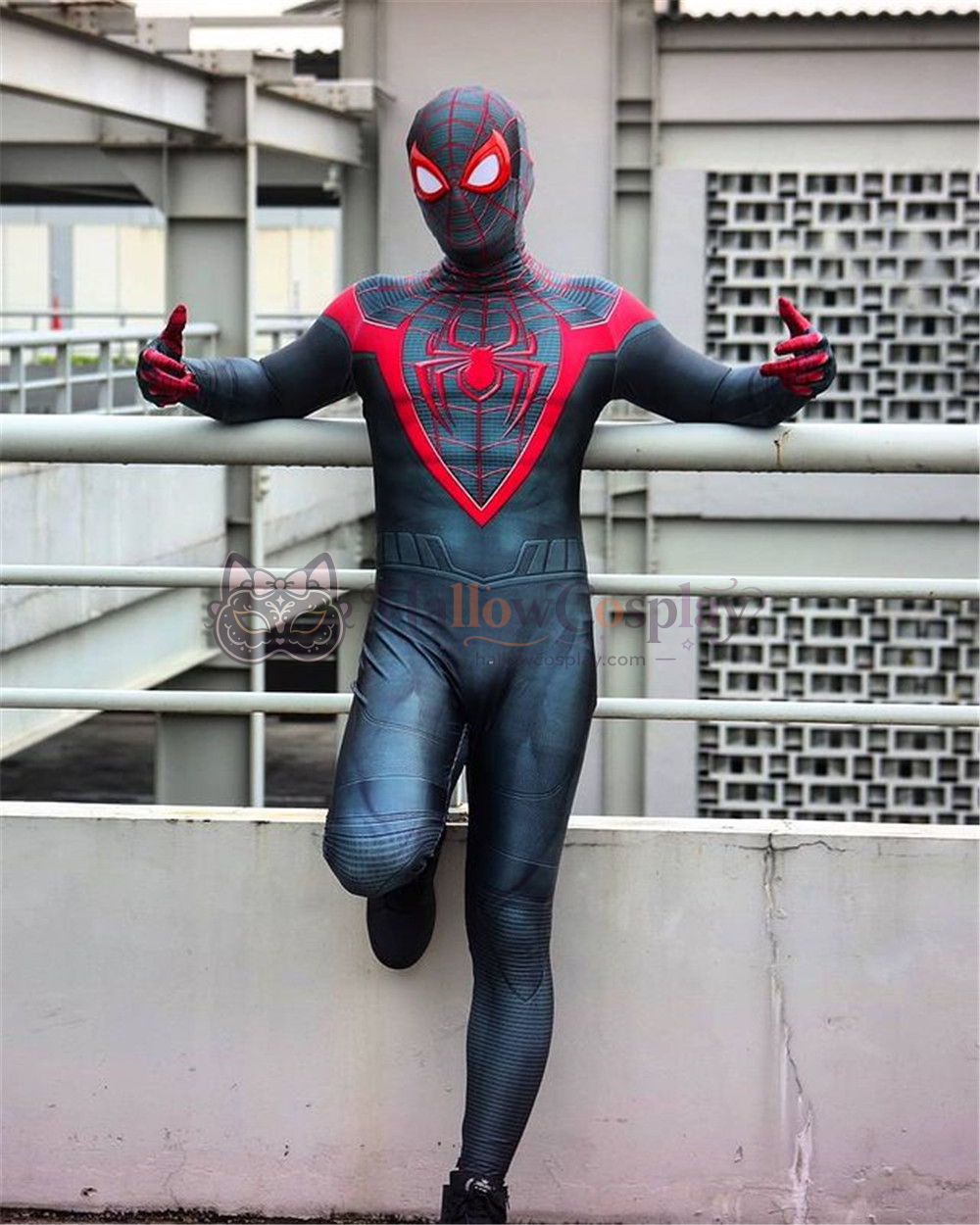 Miles Morales PS5 Spider Halloween Cosplay Bodysuit - Image 2