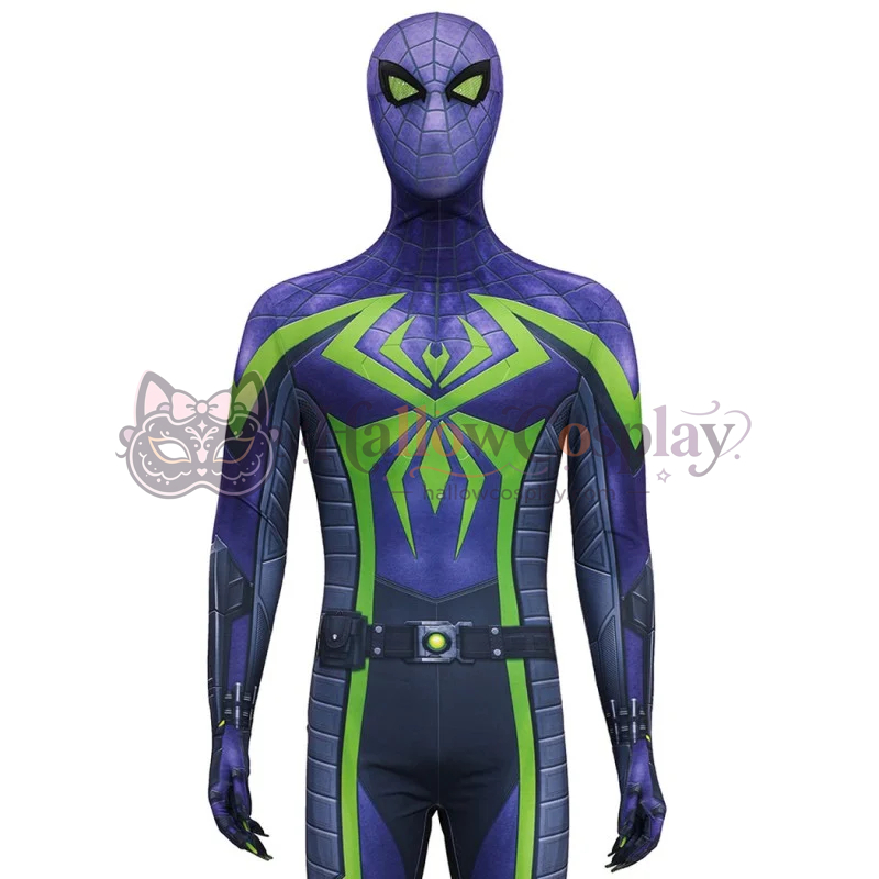 Purple Reign Suit Spider-Man 2 Miles Morales Costume - Image 9