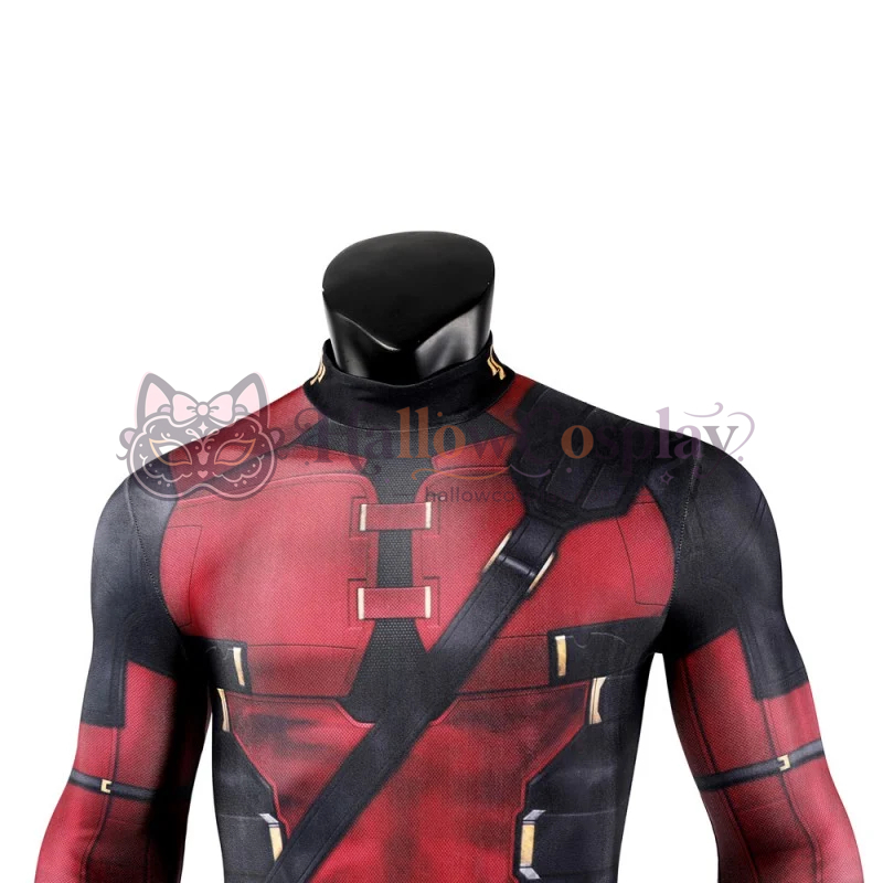 Deadpool 3 Jumpsuit Wade Wilson Red Cosplay Costume - Image 5