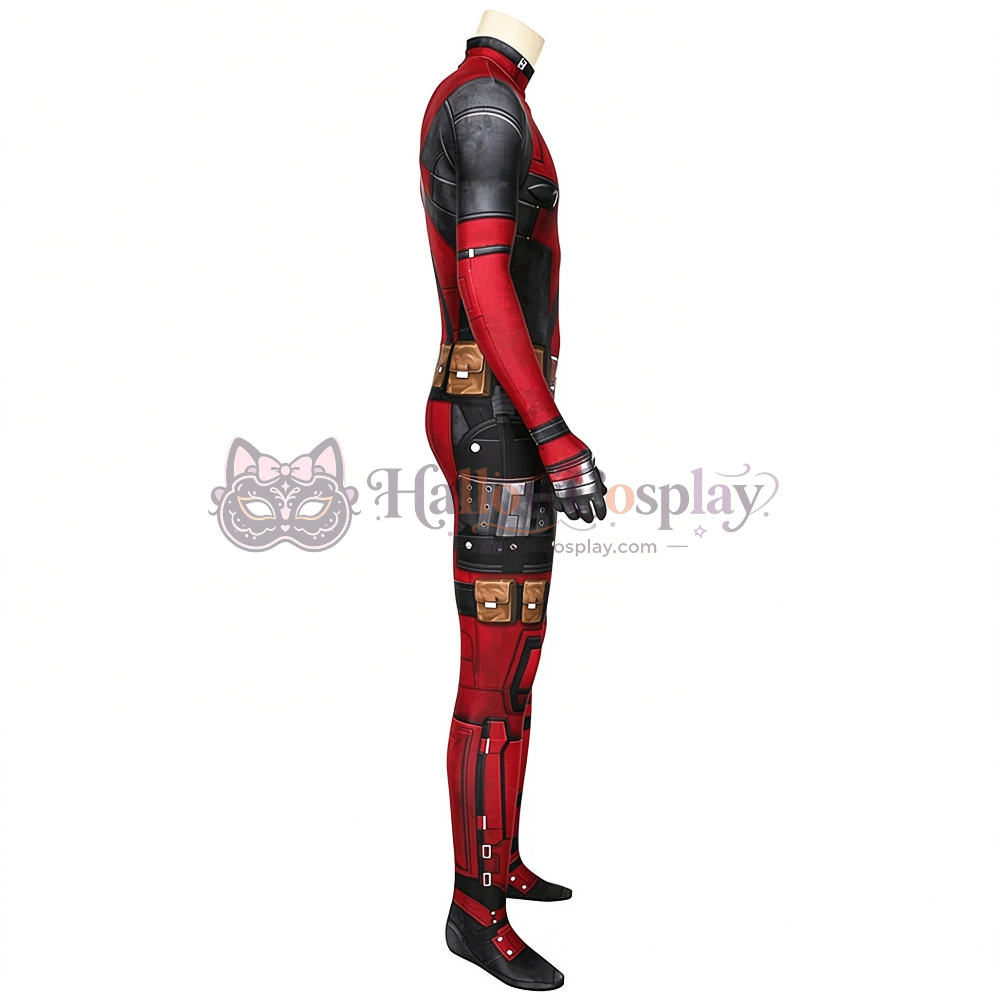 New Deadpool Wade Wilson Jumpsuit Cosplay Costume - Image 4