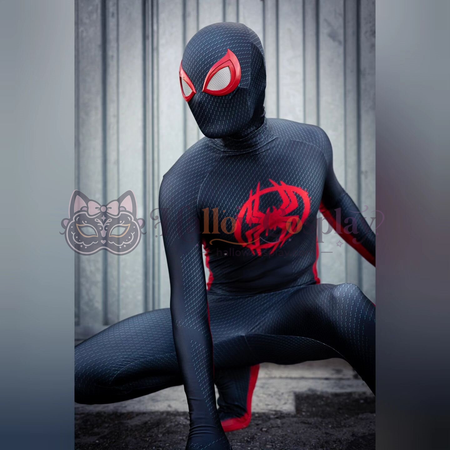 Miles Morales Spider-Verse Halloween Cosplay Bodysuit - Image 3