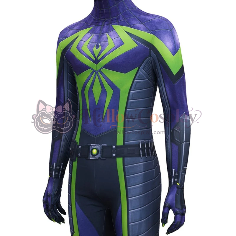 Purple Reign Suit Spider-Man 2 Miles Morales Costume - Image 8