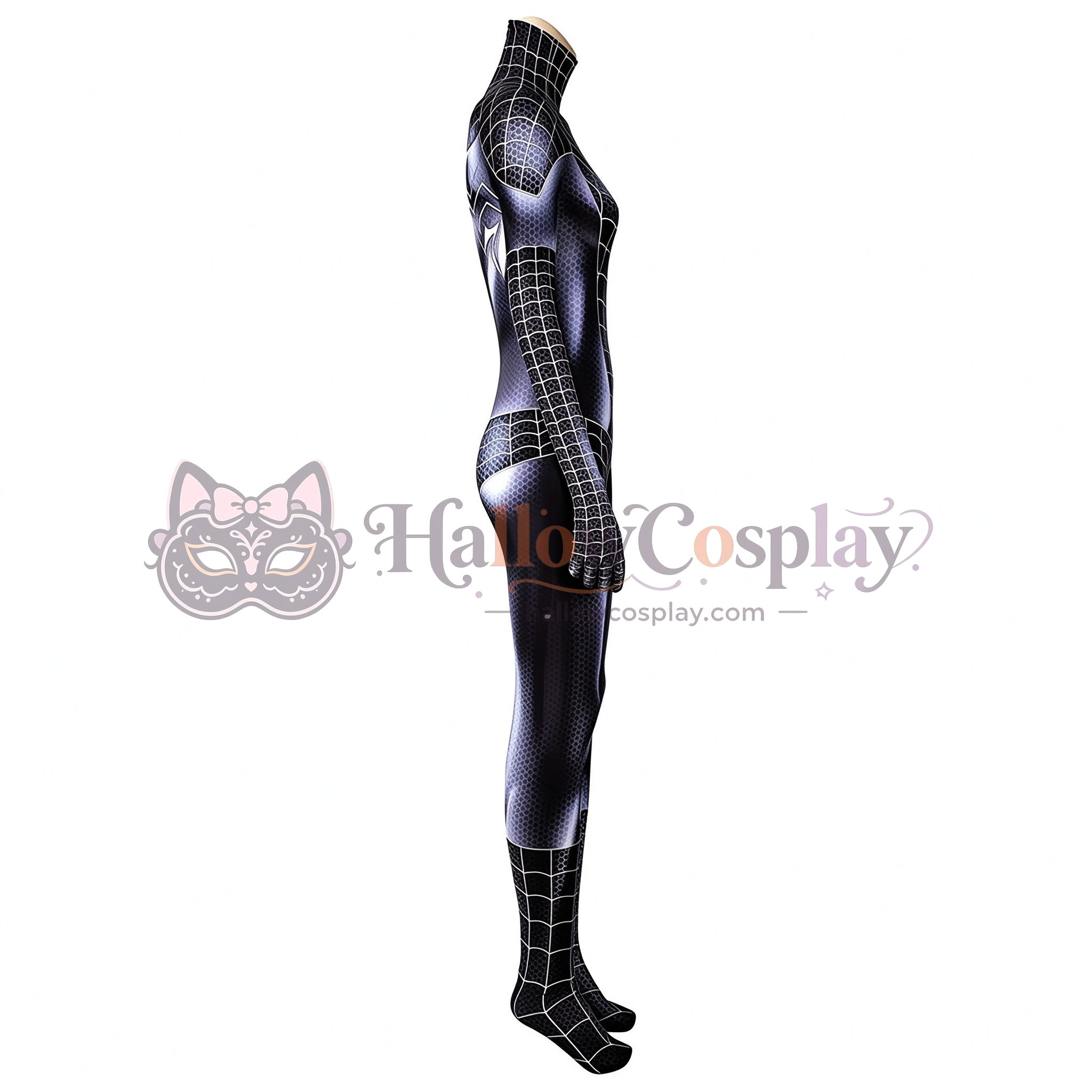 Spider Girls Jumpsuit Venom Black Cat Woman Cosplay Costume - Image 5