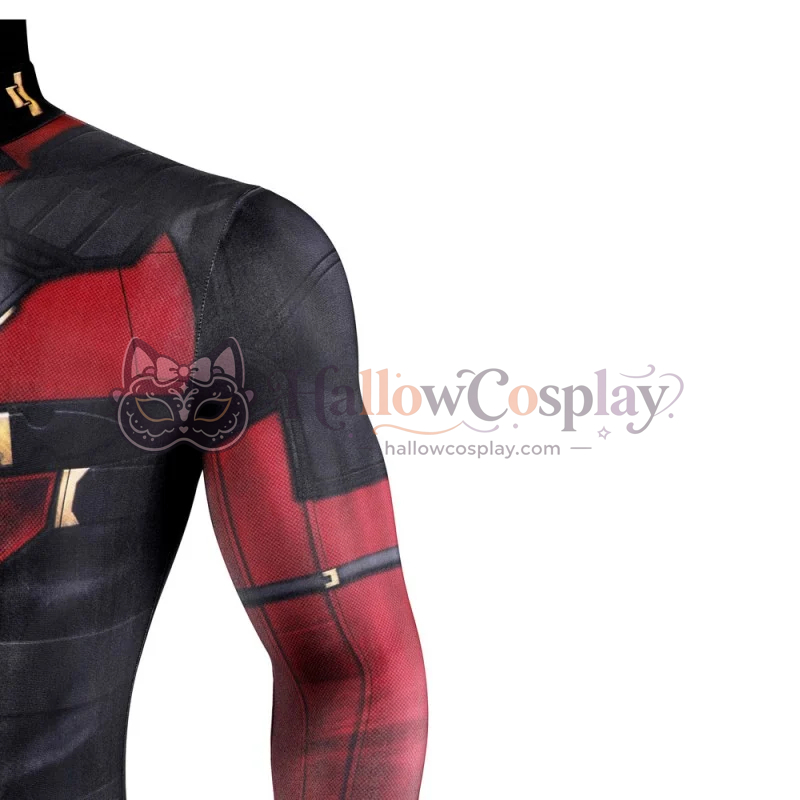 Deadpool 3 Jumpsuit Wade Wilson Red Cosplay Costume - Image 7