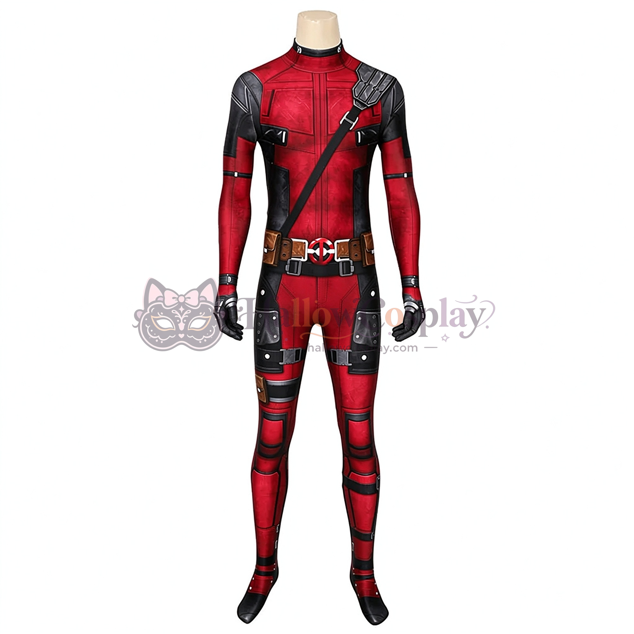 New Deadpool Wade Wilson Jumpsuit Cosplay Costume - Image 6