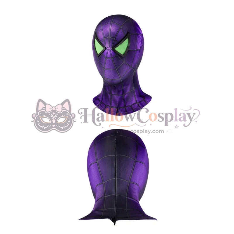 Spider Jumpsuit Miles Morales Purple Suit Cosplay Costume - Image 6