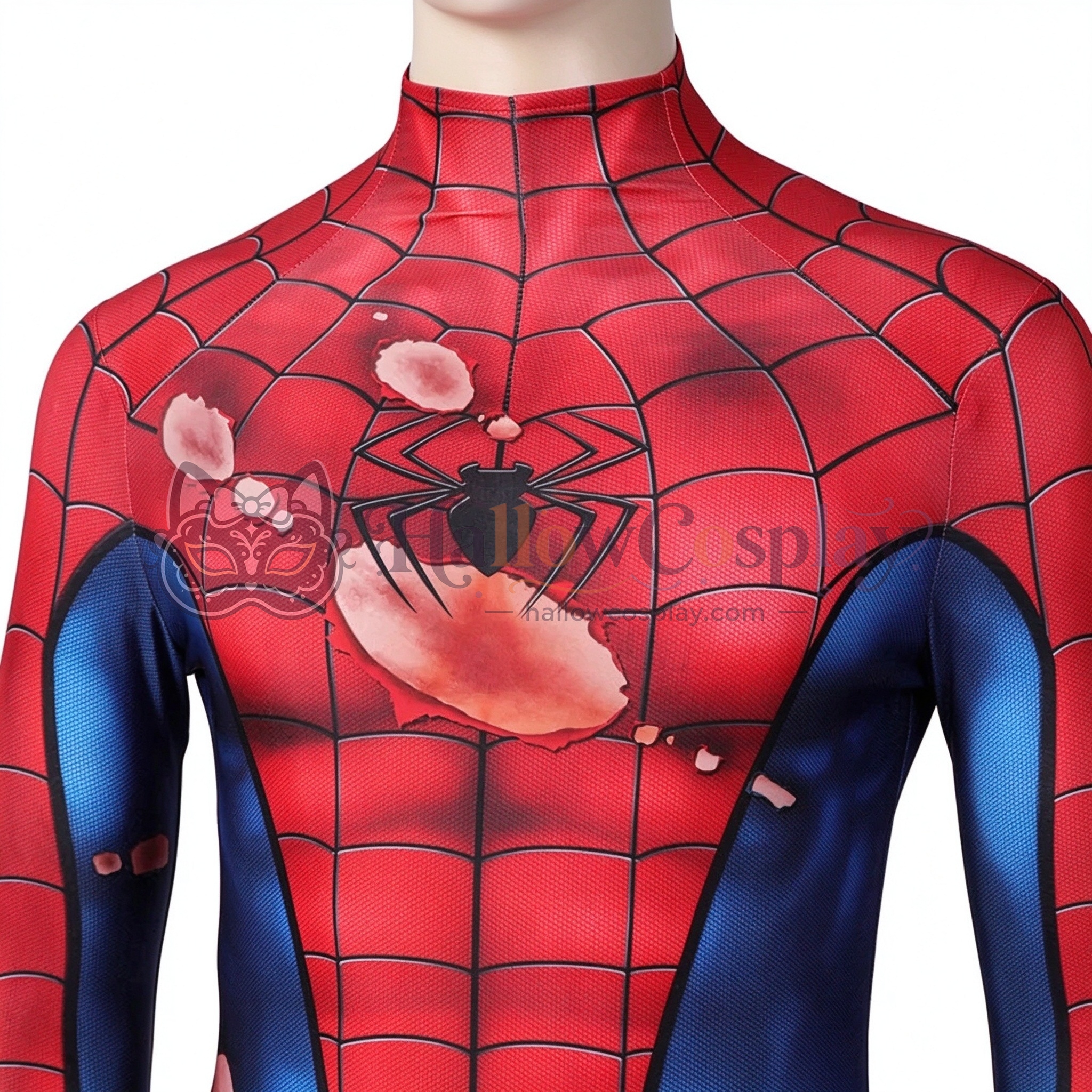 PS5 Classic Damaged Suit Spider Cosplay Costume - Image 6