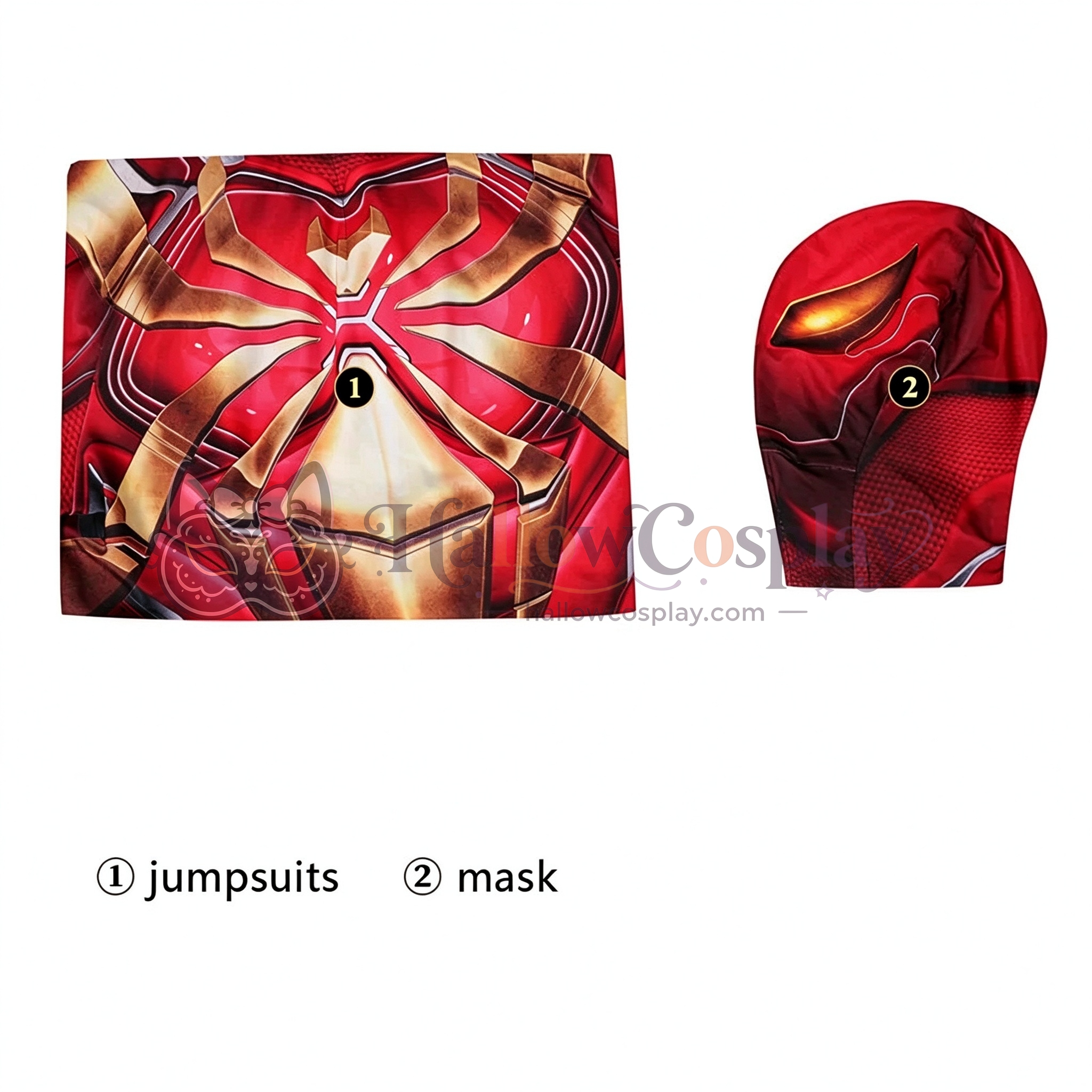 Iron Spider Armor Red Jumpsuit Spider Cosplay Costumes - Image 7