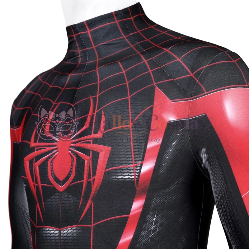 Miles Morales Suit Spider PS4 Cosplay Costumes Bodysuit - Image 3