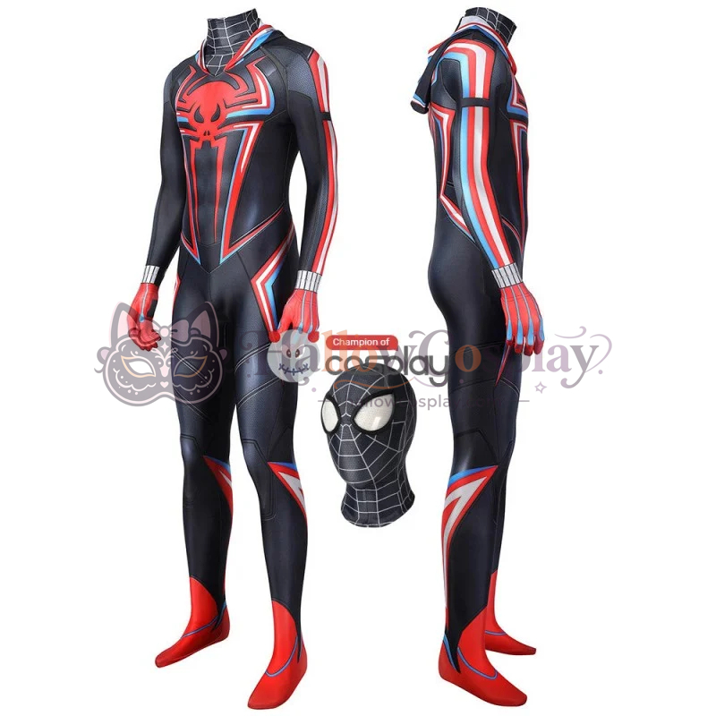 Spider CostumePS5 Miles Morales 2099 Cosplay Suit - Image 6