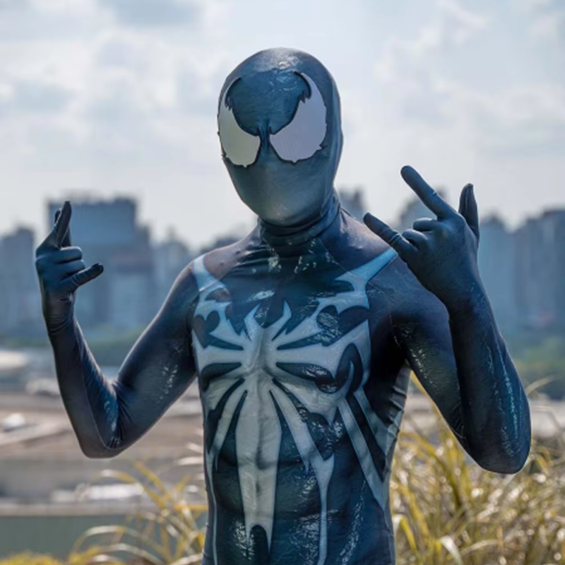 Insomniac Venom Symbiote Zentai Halloween Bodysuit