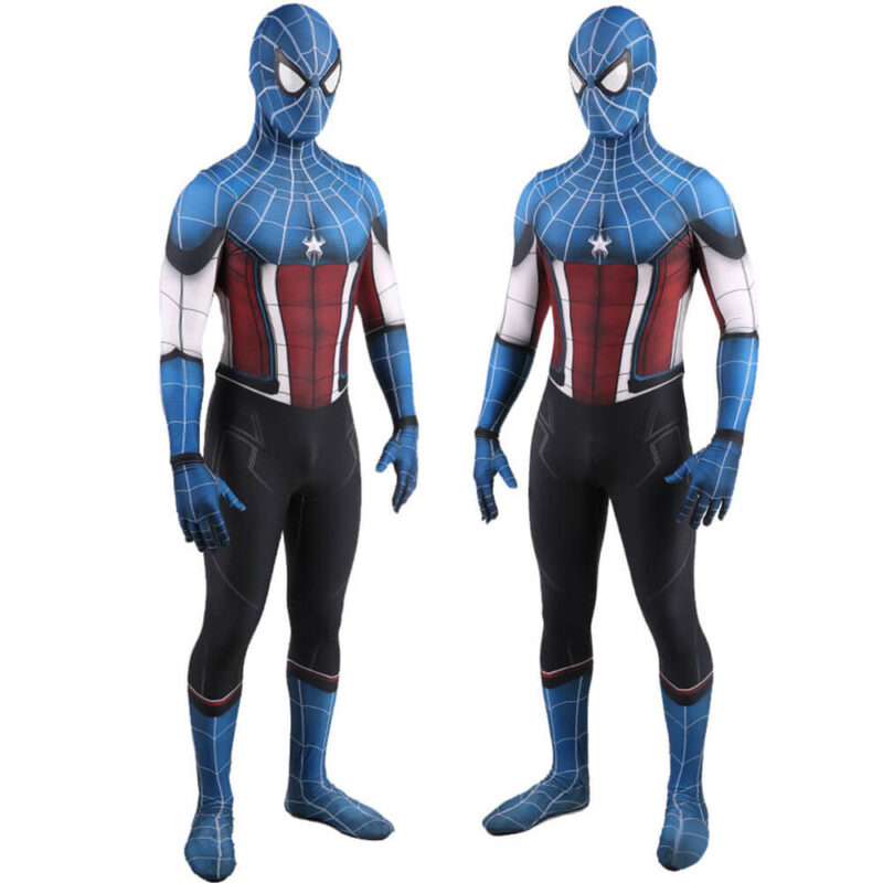Captain America Spider Halloween Game Cosplay Bodysuit