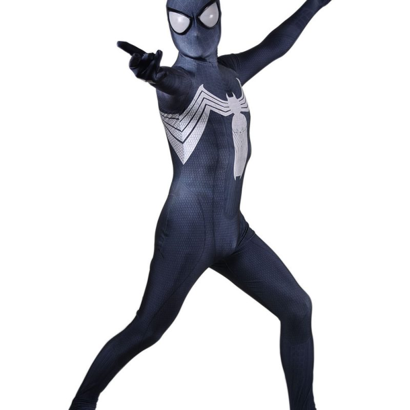 Black Spider Venom Symbiote Halloween Cosplay Bodysuit