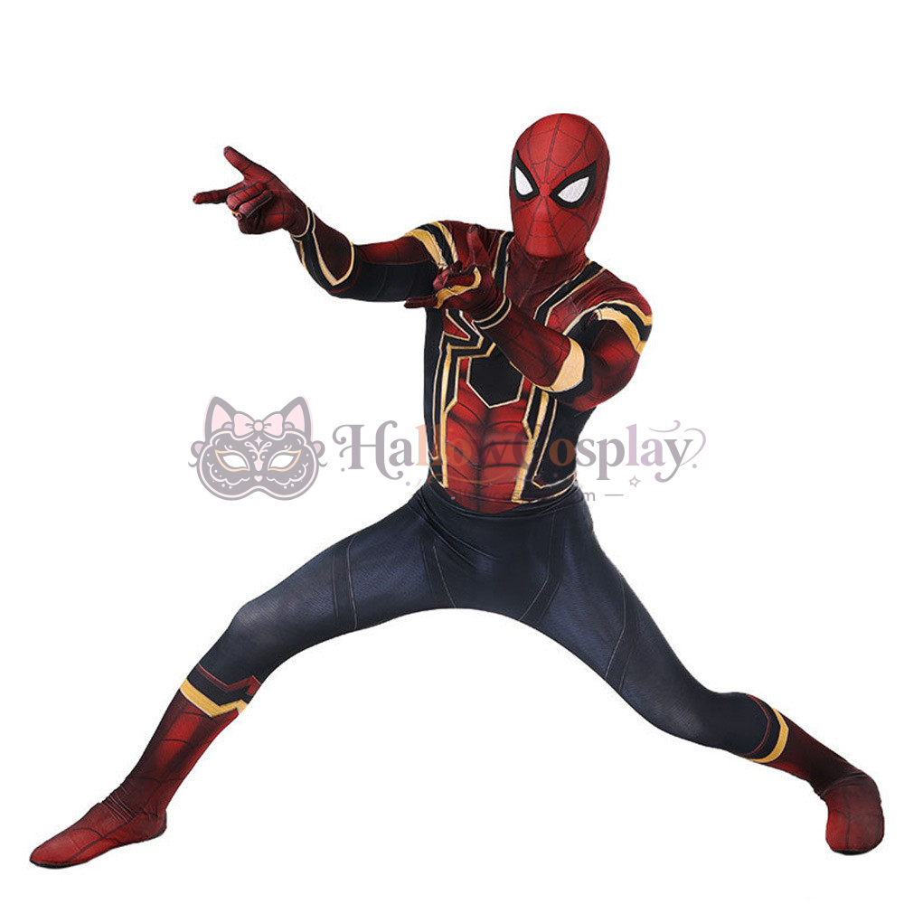 Iron Spider Homecoming Zentai Halloween Cosplay Bodysuit - Image 5