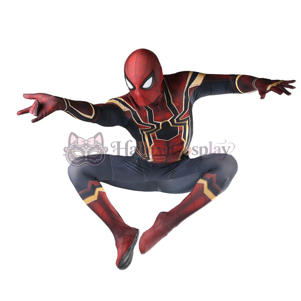Iron Spider Homecoming Zentai Halloween Cosplay Bodysuit - Image 4