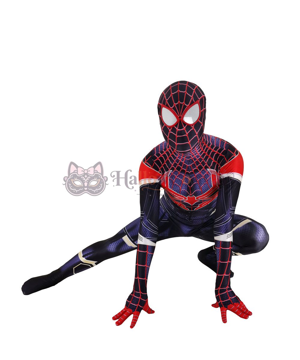 Spider Peter Parker Miles Morales 2099 Cosplay Bodysuit - Image 2