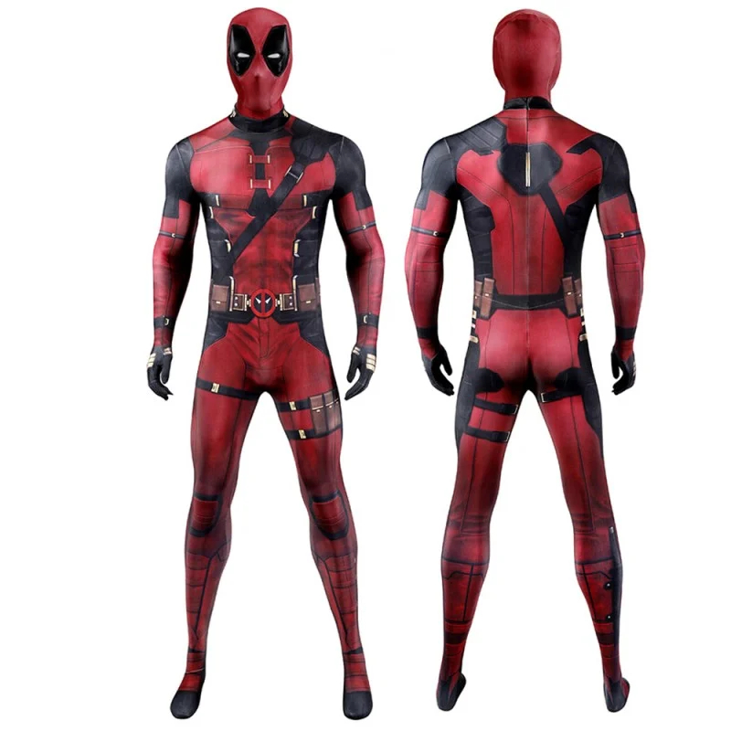 Deadpool 3 Jumpsuit Wade Wilson Red Cosplay Costume