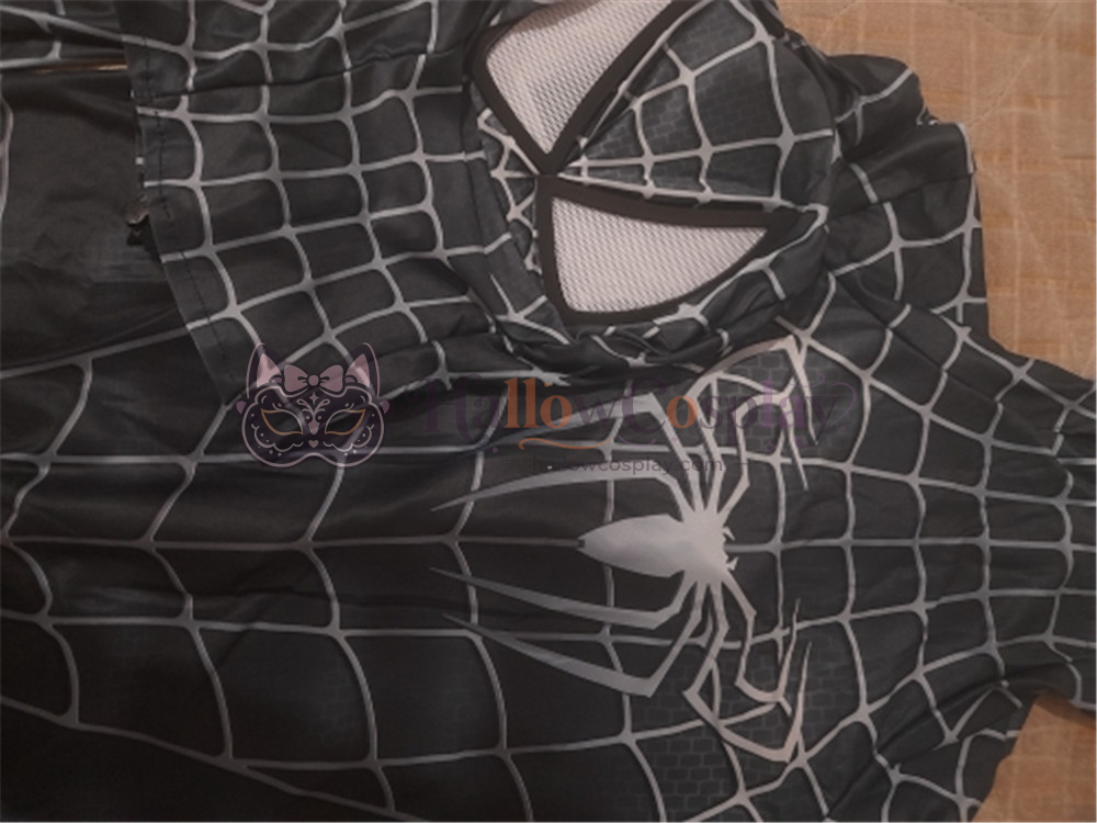 Black Raimi Symbiote Spider Halloween Cosplay Bodysuit - Image 8