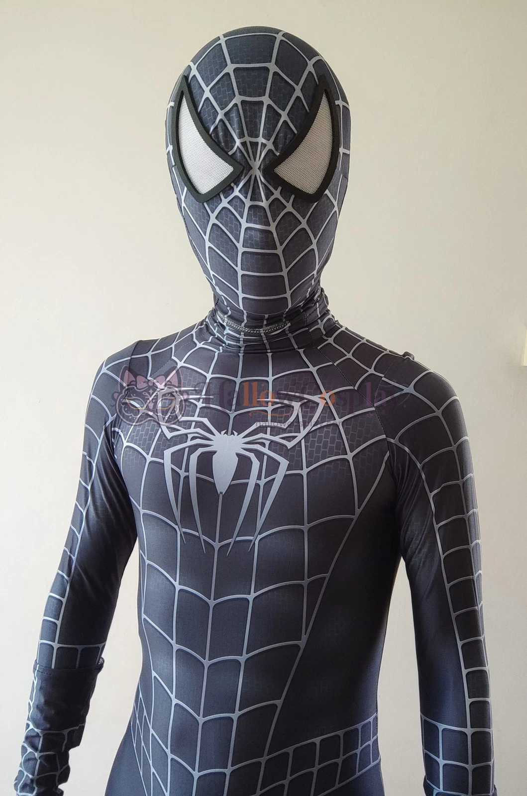 Black Raimi Symbiote Spider Halloween Cosplay Bodysuit - Image 3