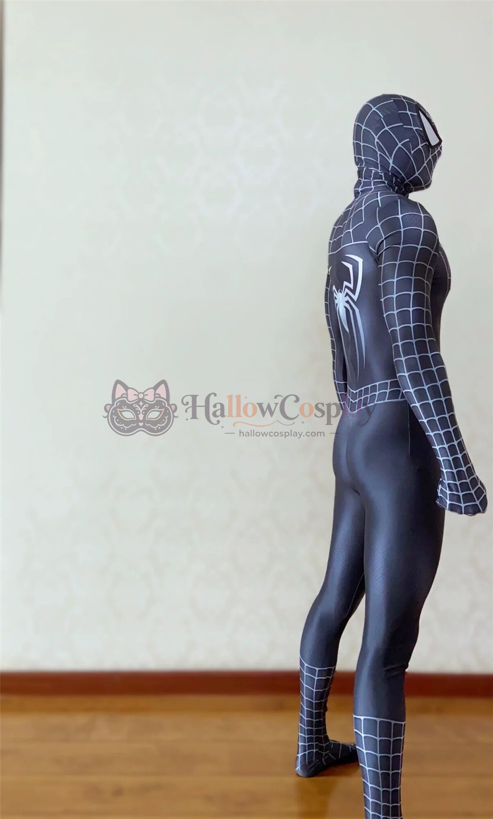 Black Raimi Symbiote Spider Halloween Cosplay Bodysuit - Image 7