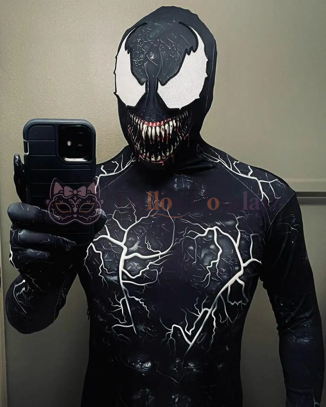 Venom Symbiote Spider Zentai Halloween Cosplay Bodysuit - Image 2