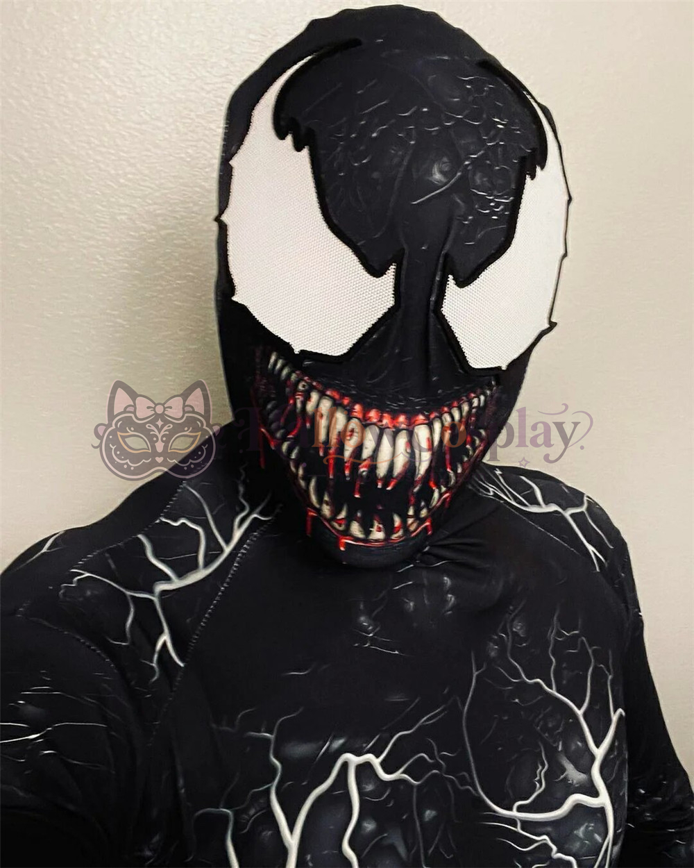 Venom Symbiote Spider Zentai Halloween Cosplay Bodysuit - Image 5