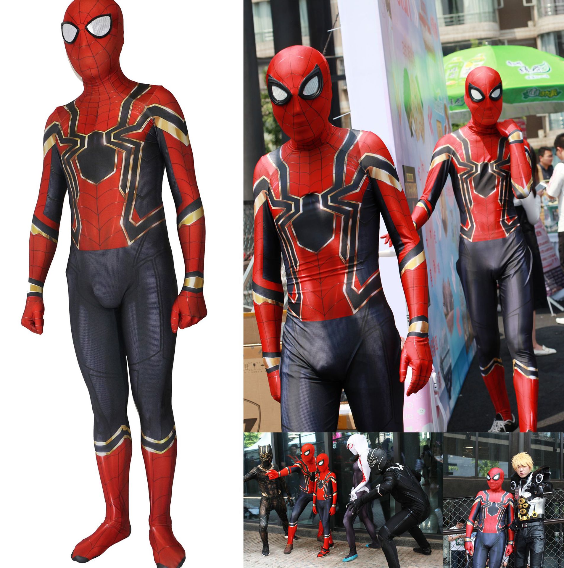 Iron Spider Homecoming Zentai Halloween Cosplay Bodysuit