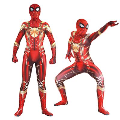 Gold Iron Spider Homecoming Halloween Cosplay Bodysuit