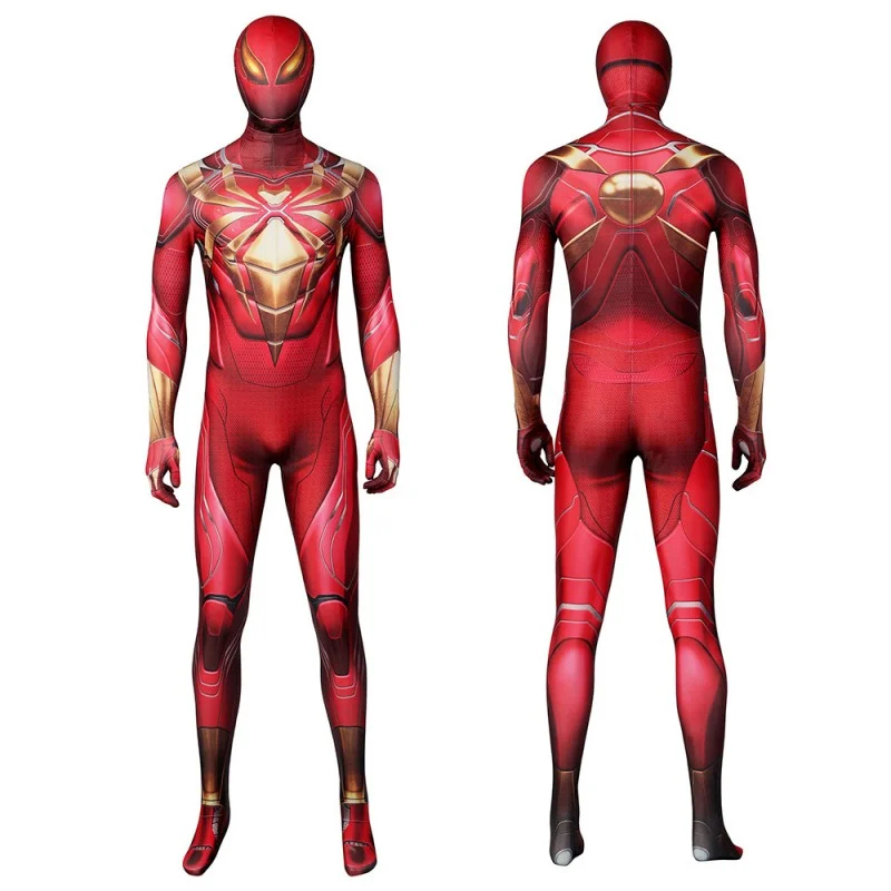Iron Spider Armor Red Jumpsuit Spider Cosplay Costumes