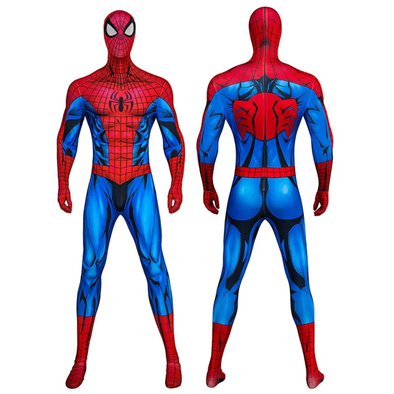 Comic Spider Printed Jumpsuit Cosplay Suit