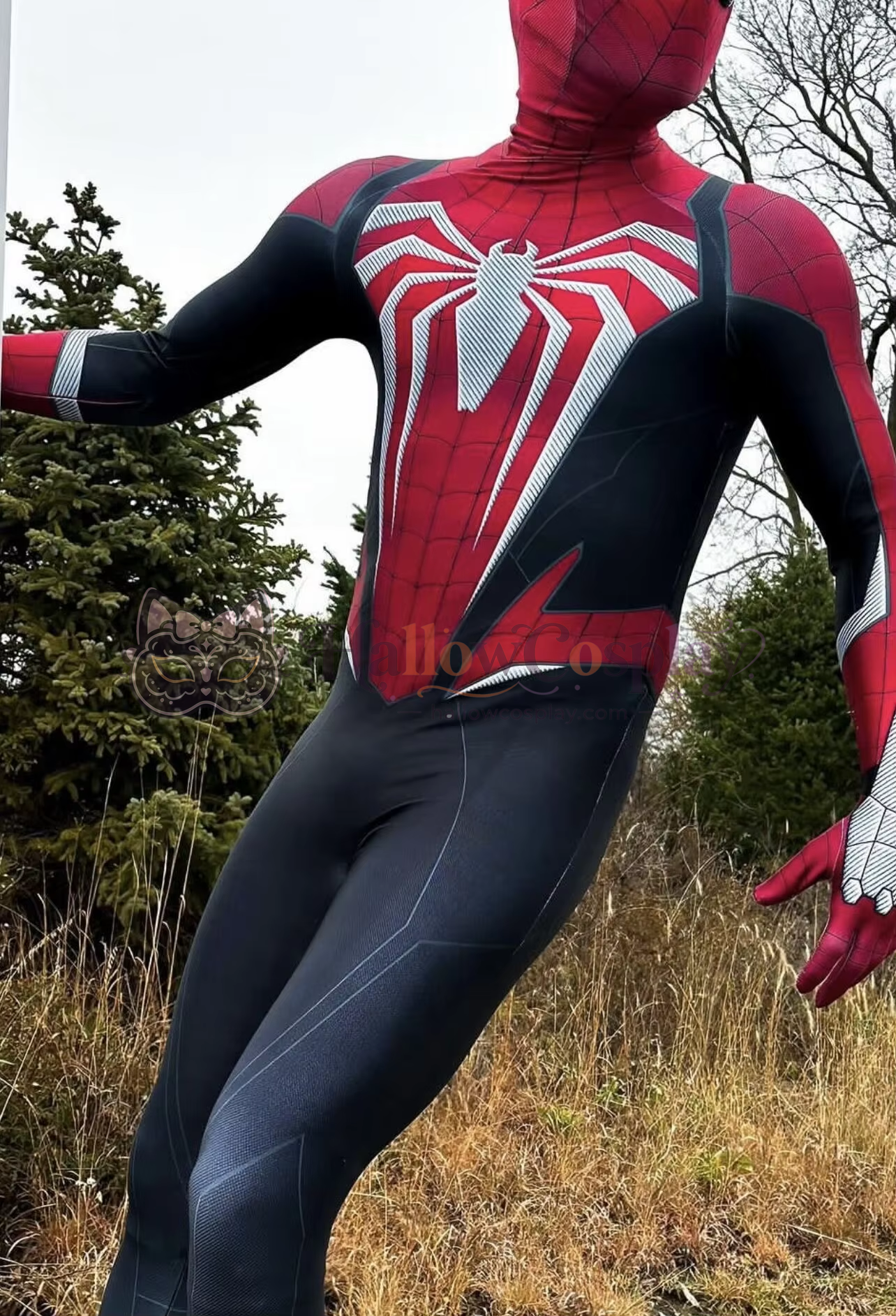 PS5 Black Advanced Spider Halloween Bodysuit - Image 2