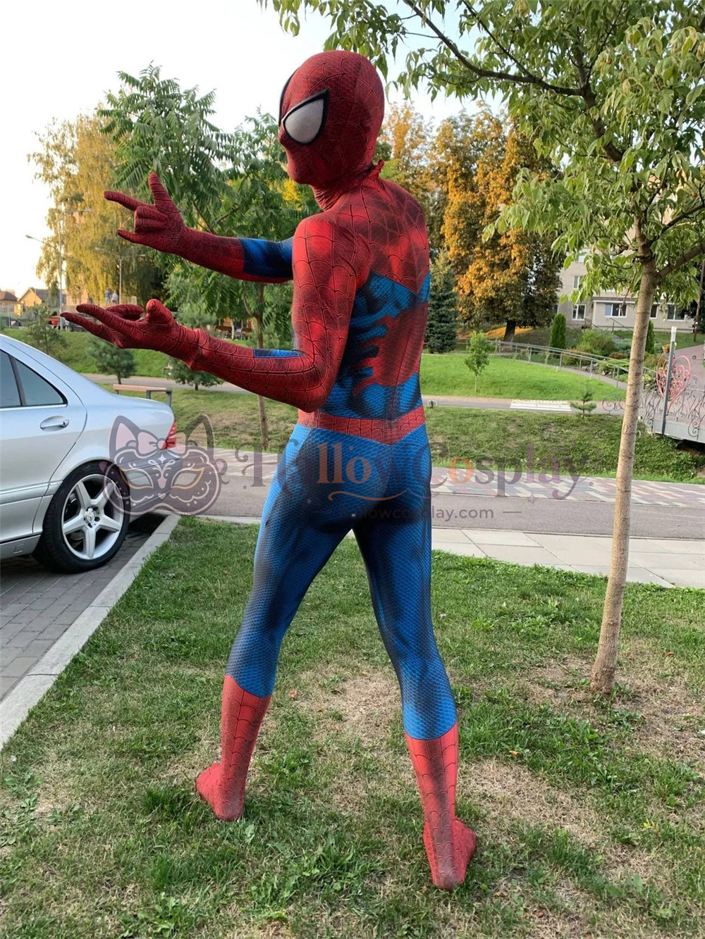 Classic Spider Halloween Superhero Cosplay Bodysuit - Image 2