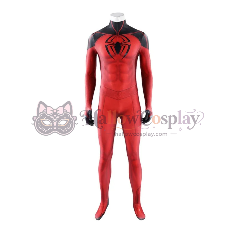 Scarlet Spider Cosplay Costume Printed Jumpsuit for Men - Image 6