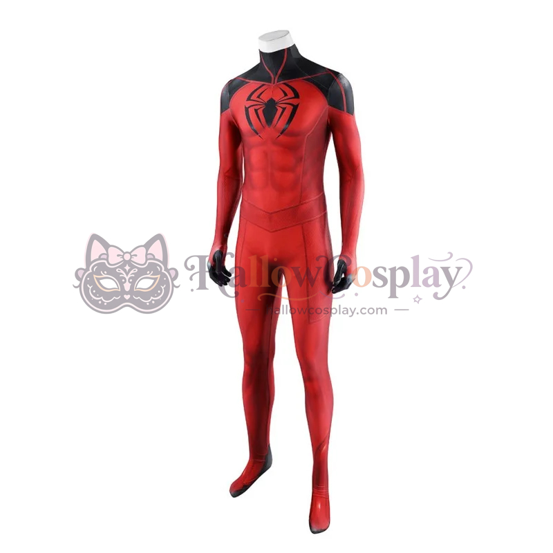 Scarlet Spider Cosplay Costume Printed Jumpsuit for Men - Image 5